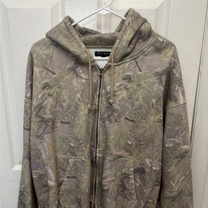 PacSun Men's Green and Brown Camouflage Jacket